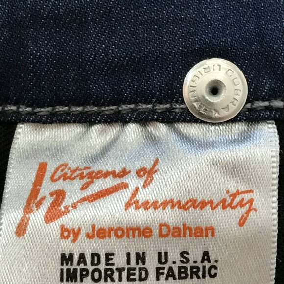 Citizens Of Humanity Cuffed Cropped Jeans Women 30 Blue Mid Rise Stretch 17966 - Picture 3 of 12